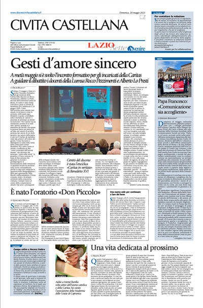Avvenire - pagina diocesana del 28/05/2023